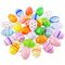 24 Bunte Ostereier zum Aufhängen, Ostereier Kunststoff, Ostereier für Innen und Außen Osterdeko, Osterstrauchdeko, Ostern Deko mit Tollen Oster-Motiven