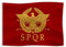 Bandiera dell'esercito romano imperiale per attività all'aria aperta, bandiera storica Vexillum (SPQR)