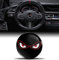 Biomar Labs 3D Silikon Aufkleber Kompatibel mit BMW 36131181082 Emblem Lenkrad 45mm Plakette Zubehör Teile Decals Lenkrad Dekoration Schwarz V 11