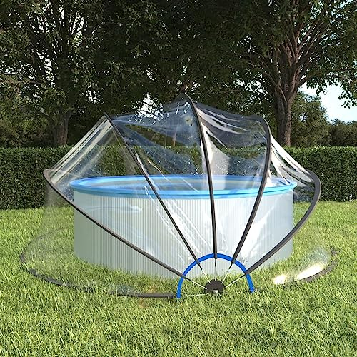 qohoio Pool-Kuppel Poolabdeckung Pool Dach Poolumrandung 500x250 cm