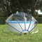 qohoio Pool-Kuppel Poolabdeckung Pool Dach Poolumrandung 500x250 cm