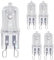 WYLIELAMSH 5PCS G9 Ofen Licht Hohe 60W Temperatur Beständig Langlebig Halogenlampe Lampe Für Kühlschränke Öfen Fans 40W Pin Birne,120V,40W