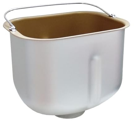 Shurzzesj Cubo de pan con asa, cubo para hornear máquina de pan, cubo de metal para mezclar pan, accesorios para máquina de pan, bandeja de máquina de pan, pieza de repuesto para mezclar de