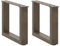 LLEZKBR Accessoires de table - Pieds de table basse en forme de U - 2 pièces - Acier - 40 x (30-31) cm