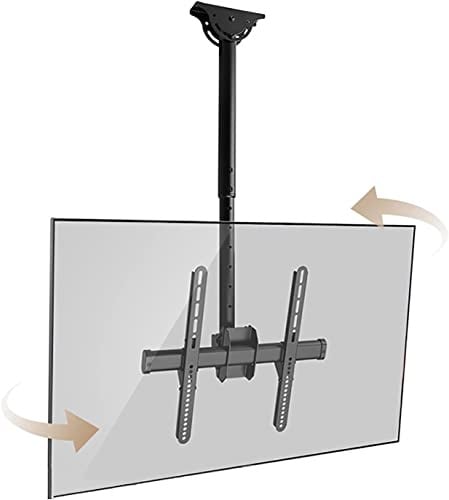 DRFGNF TV-Deckenhalterung für 32 72/37 80 Zoll Flachbildfernseher, 360° drehbar, schwenkbar, neigbar, max. 110 lbs Tragkraft, multifunktionaler TV-Ständer