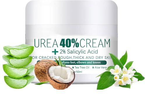 Jukeoiu Trockene Fußcreme - 50g Feuchtigkeitsspendende Fußcreme | Sanfte heilende Feuchtigkeitscreme für trockene rissige Hautpflege für Männer und Frauen, Körper und Beine zu