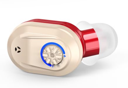 Amplificatore Dispositivo Digitale a Chip, Qualità Audio Nitida, Modello Ricaricabile,Rosso e Blu, Indicatore LED del Livello di Carica Della Batteria