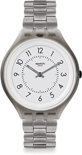 Swatch Reloj Digital para Unisex de Cuarzo con Correa en Acero Inoxidable SVUM101G