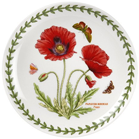 Portmeirion Botanic Garden Coupé-Teller, Mohnblumen-Motiv, BGP78887-XB