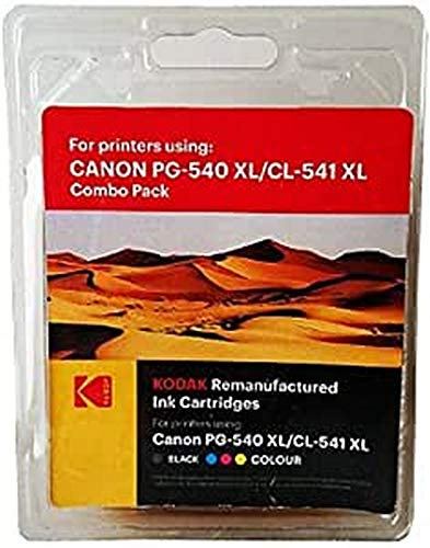 Kodak Supplies 185C054017 Tinte (2) 600 Seiten schwarz und 400 Seiten color 21ml schwarz und 15ml color multicolor passend für Canon MG3150 kompatibel zu 522(2/6)B005
