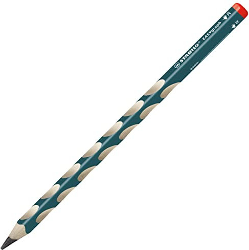 Ergonomischer Dreikant-Bleistift für Rechtshänder - STABILO EASYgraph in petrol - Einzelstift - Härtegrad B