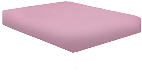 NIYS Luxury Bedding Finest 100% Egyptian Cotton 10/25CM Fitted Sheets (King, Pink)