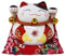 12cm Spardose Keramik Winkekatze Glückskatze Glücksbringer Maneki Neko HF14009-1