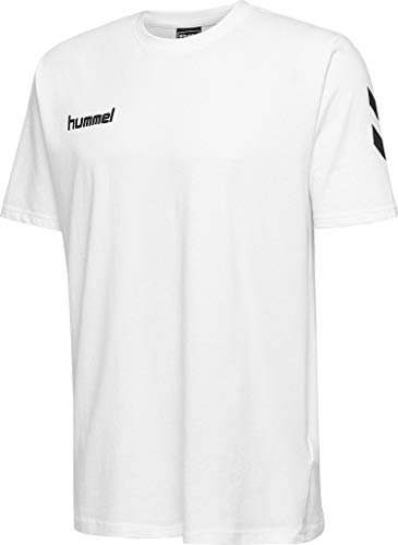 hummel Herren Hmlgo bomuld T shirts, Weiß, S EU
