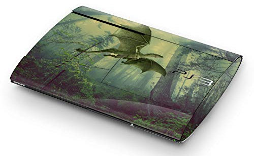 Skins4u Aufkleber Design Schutzfolie Vinyl Skin kompatibel mit Sony PS3 Playstation 3 Super Slim Dragoneer