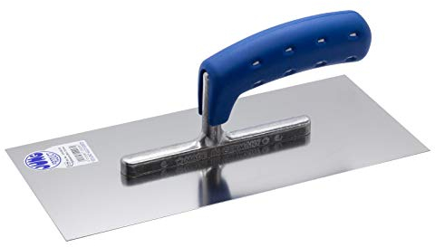 Jung Henkelmann Glättekelle (ohne Zähne, Stahl rostfrei, Holzgriff, Maße 280x130x0,7 mm, Kelle) 20928000