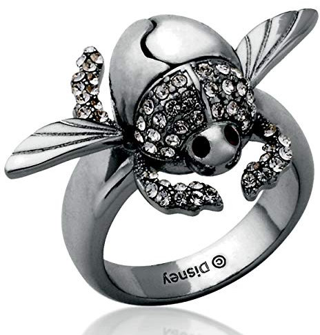 Goebel Aladdin Goldener Scarabäus Ring, Disney, Käfer Ring, Schmuck, Weißgold, 14 Karat, Größe 6, 12101621