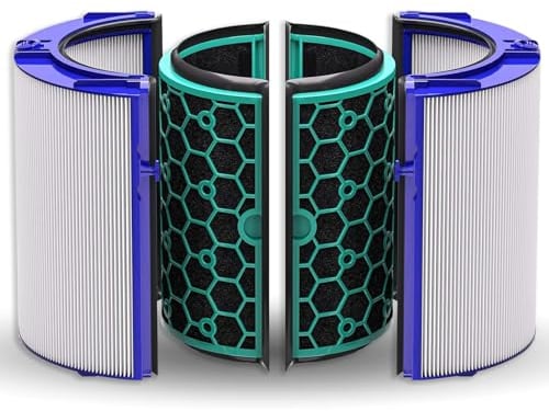 HEPA-Filter & Aktivkohlefilter kompatibel mit Dyson Luftreiniger TP04 HP04 DP04 abgedichtet zweistufig 360° Filtersystem Pure Cool Purifying Fan