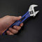 Vogueing Tool Adjustable Spanner 12 300MM Lightweight Wrench Compact Soft Grip Wide Jaw Hand Tool Blue Long (Jaw Width Capacity:44MM)