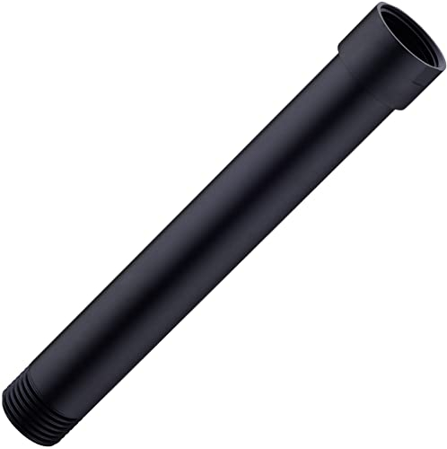 TRUSTMI Duscharmverlängerung, 15,2 cm, Edelstahl, Duschkopf-Verlängerungsarm, gerader Duschverlängerungsarm, Mattschwarz
