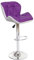 Mendler Barhocker HWC-A92, Barstuhl Tresenhocker, h�henverstellbar Kunstleder - lila