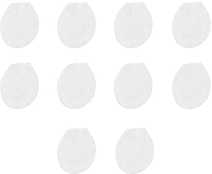 QOTSTEOS Pack of 10 Paint Strainer White Fine Mesh Disposable Bag Filters with Elastic Top Opening, Paint Filter Pocket For Paint Gardening(size:1 gallon)