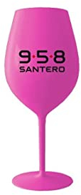 Gioco Bicchiere Santero Calice Rosa Vetro Elegante contemporaneo 1 unità