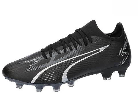 PUMA Unisex Ultra Match Fg/Ag Fussballschuh, Black Asphalt, 44.5 EU