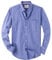 J.VER Men's Blue Oxford Shirt Long Sleeve Regular Fit Casual Plain Button Down Smart Dress Shirts for Men Adult with Pocket L