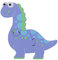 Diplodocus Mini Wooden Puzzles - My First Puzzles, Jigsaw Puzzle Games with Dinosaurs - Educational Toys For 1 Year Old + Toddler, Montessori Early Development & Activity Toys by Orange Tree Toys