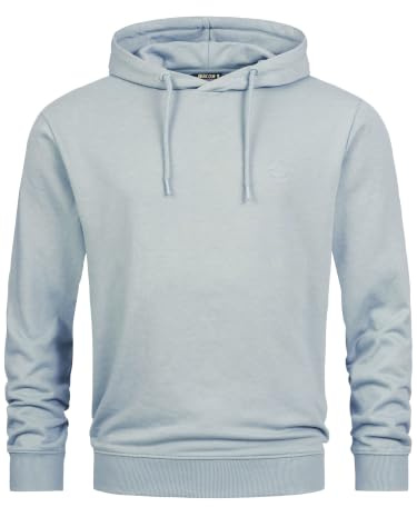 Indicode Herren Simpson Kapuzenpullover Langarm Sweatshirt mit Kapuze | Klassischer Pullover mit weicher Sweatqualität, Kapuzenpullover, Sweatshirt, Freizeitpullover, Basic Hoodie für Männer