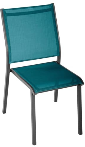 Hespéride - Stapelbarer Gartenstuhl Essentia Entenblau & Graphit - Entenblau/Graphit