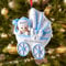 iDIY Baby Boy First Christmas Ornament - Custom Name & Date - Personalized Baby's First Christmas Ornament - Grandson Ornament - Keepsake