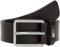 Tommy Jeans Herren Gürtel Flag Leather mit Flagge aus Leder, Braun (Dark Brown), 85 cm
