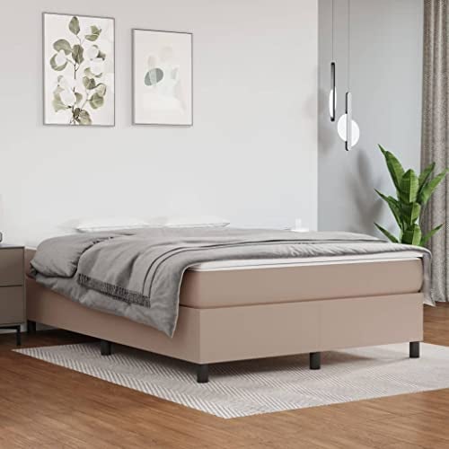 prissent Boxspringbett Samt 140x200 cm Boxspringbett Ohne Matratze Mit Lattenrost Bettgestell Bed Frames Betten Boxspring Hohes Bett GäStebett Bett Mit Bettkasten Cappuccino-Braun