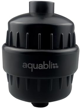 AquaBliss High Output Revitalizing Shower Filter - Reduces Dry Itchy Skin, Dandruff, Eczema, and Dramatically Improves The Condition of Your Skin, Hair and Nails - Matte Black (SF100-BK)