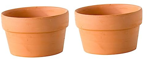 Toddmomy Lot De 2 Petits Pots en Terre Cuite avec Trou De Drainage pour Cactus Bonsaï Décoration Dintérieur pour Mariage Fête des Mères