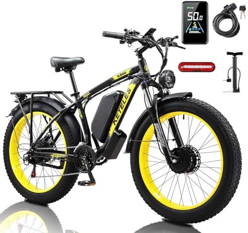 KETELES K800 electric bike Dual motor e-bike 48V 23AH battery 21 Speed