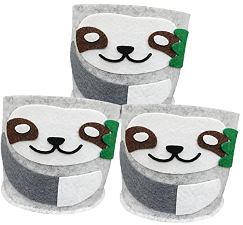 POPETPOP 3pièces Couvre-Pots Feutre pour Plantes Pot Contenants Décoratifs pour Intérieur