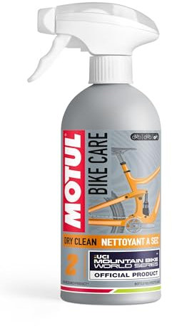 Motul - Spray per Pulizia a Secco del Telaio per Biciclette MTB - Senza Risciacquo - Tutte Le Superfici - Asciugatura Rapida - Senza Solventi e Siliconi - Bike Care Dry Clean off Road - 500 ml