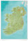 Karte von Irland, detaillierte Kartografie, laminiertes Vorderblatt, 42 cm (B) x 59 cm (H). Maps International