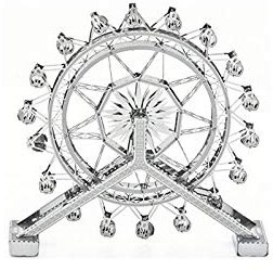AKTOUR Bids Puzzles Decoration Desktop Metal model wheel 3D Ferris Models Assembled Puzzle Toy Switzerland 1000 (AS SHWON, One Size)