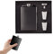 Flask Gift Set Stainless Steel 8oz, Matte Black Flask Gift Set with 2 Cups & Funnel, Gift Box Set for Men for Birthday Gift, Best Man Fathers Day Wedding
