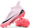 WOWEI Fußballschuhe Herren High Top Spike Cleats Outdoor Athletics Professionelle Fussballschuhe Kinder Trainingsschuhe Fußballschuhe Sportschuhe Wettkampf (QMC-A1, 37EU)