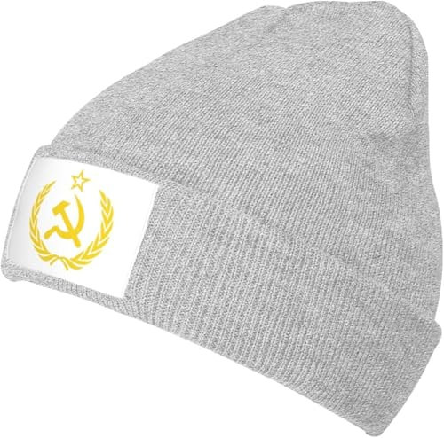 Radmütze Emblem Der Sowjetunion CCCP UDSSR Wintermütze Unisex Strickmütze Beanie Mütze Leichte Mütze Für Erwachsener, Motorradfahren, Unisex