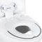 Orzbow Foldable Toddler Toilet Seat, Portable Toilet Training Seats with Urine Barrier, Universal Family Toilet Seat with Suction Cup, Adjustable Length, Easy to Install, Adult-Like Design, White