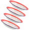 GRIRIW 4pcs Vintage Enamel Plates Retro Design Metal Camping Plates for Family Dinners Parties and Barbecues Heat-Resistant Enamelware for Versatile Use