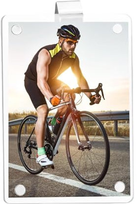 Missmisq Porte-Photos Pour Pare-Soleil Voiture | Clip Magnétique En Acrylique Pour Photos | Décoration Cadeau Anniversaire pour Femme Homme Famille et Proches