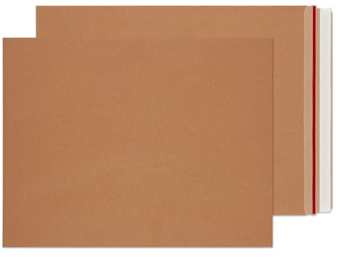 Blake VITA - White Board Envelopes 449 x 349 mm - Pack of 100 - Heavy Duty 350GSM Hardback - Sustainable 100% Recyclable - Anti-Bend with Rip Strip - Peel and Seal Allboard Envelope (MA26-RS)