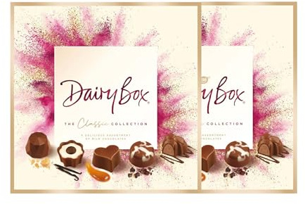 Dairy Box Milk Chocolate Selection - 160g (Pack of 2)| Irresistible Assortment of Fine Milk Chocolates | Perfect for Chocolate Lovers